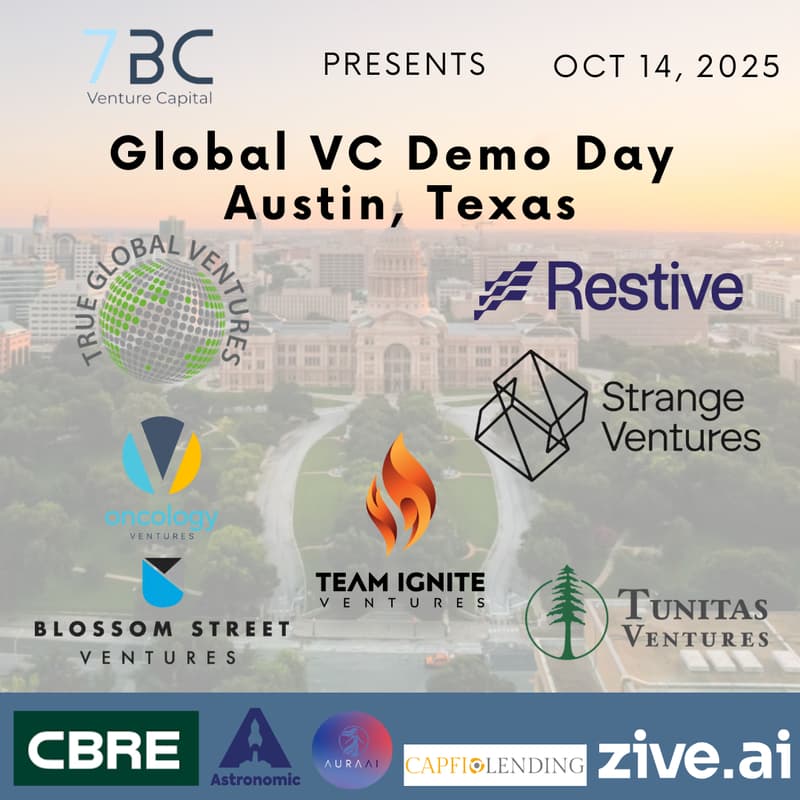 Cover Image for 7BC Global VC Demo Day Austin, Texas