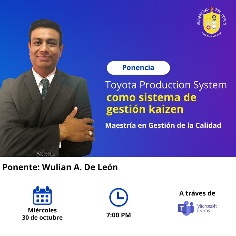 Cover Image for Ponencia: Toyota Production System como sistema de gestión kaizen