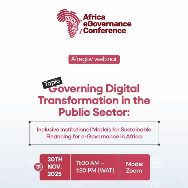 Cover Image for AfreGov Webinar: Governing Digital Transformation in the Public Sector