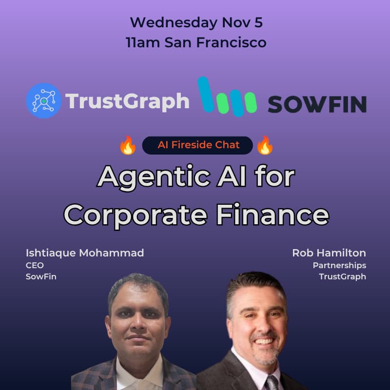 Cover Image for Agentic AI for Corporate Finance with SowFin & TrustGraph