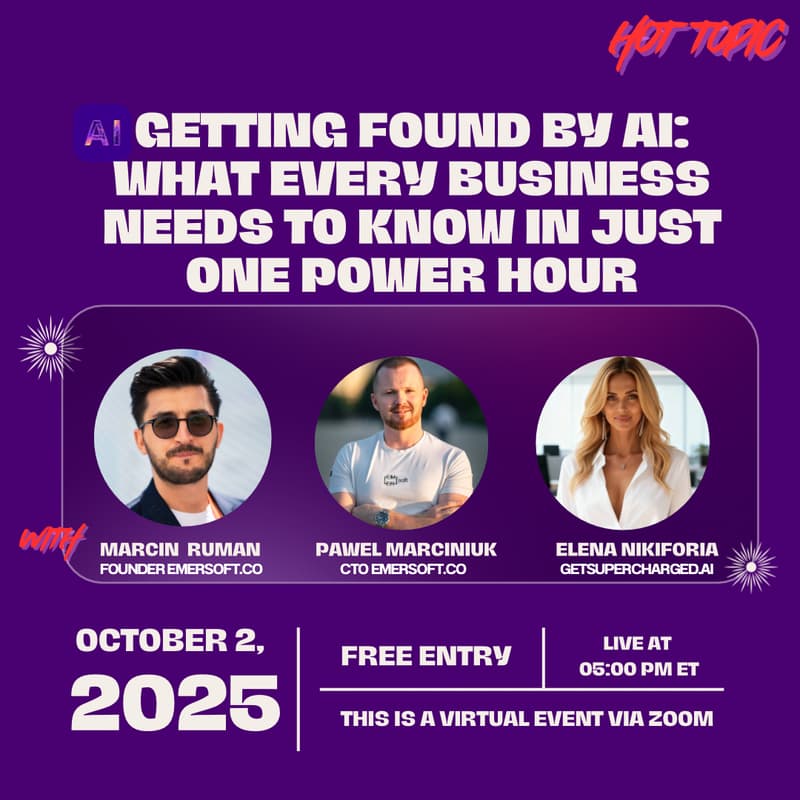 Cover Image for ⚡️Built to Be Found from AI! ⚡️LIVE WEBINAR ⚡️