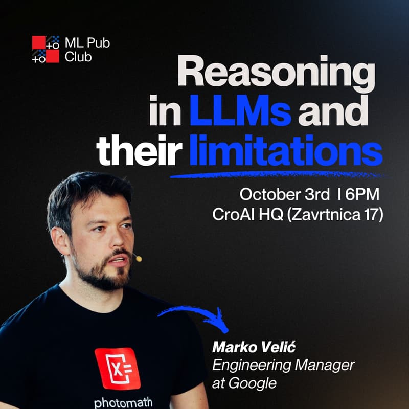 Cover Image for ML Pub Club #16: Reasoning in LLMs and their limitations