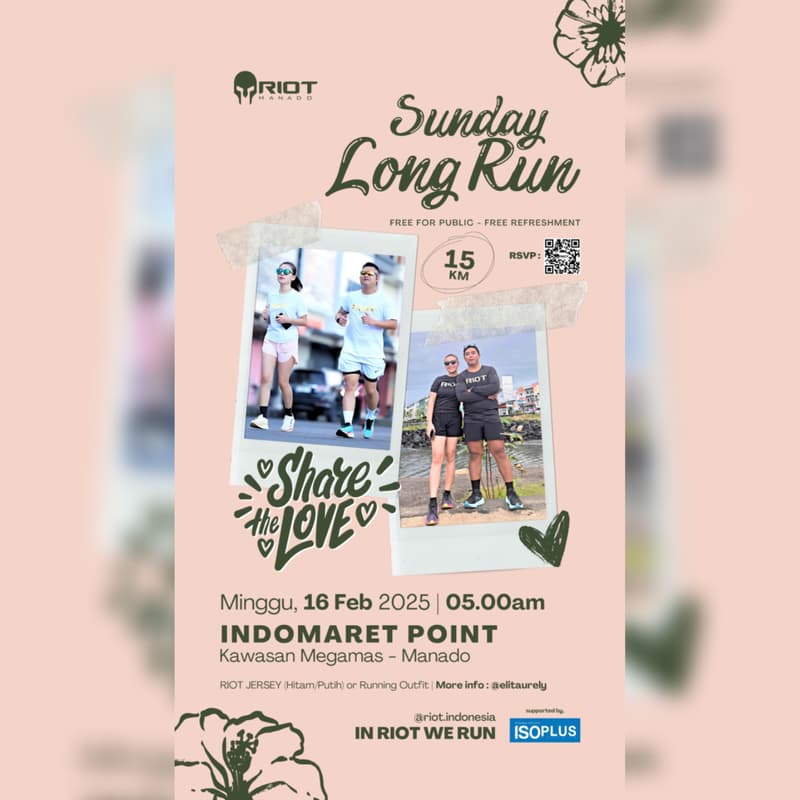 Gambar Sampul untuk Sunday Long Run RIOT MANADO 16/02/2024