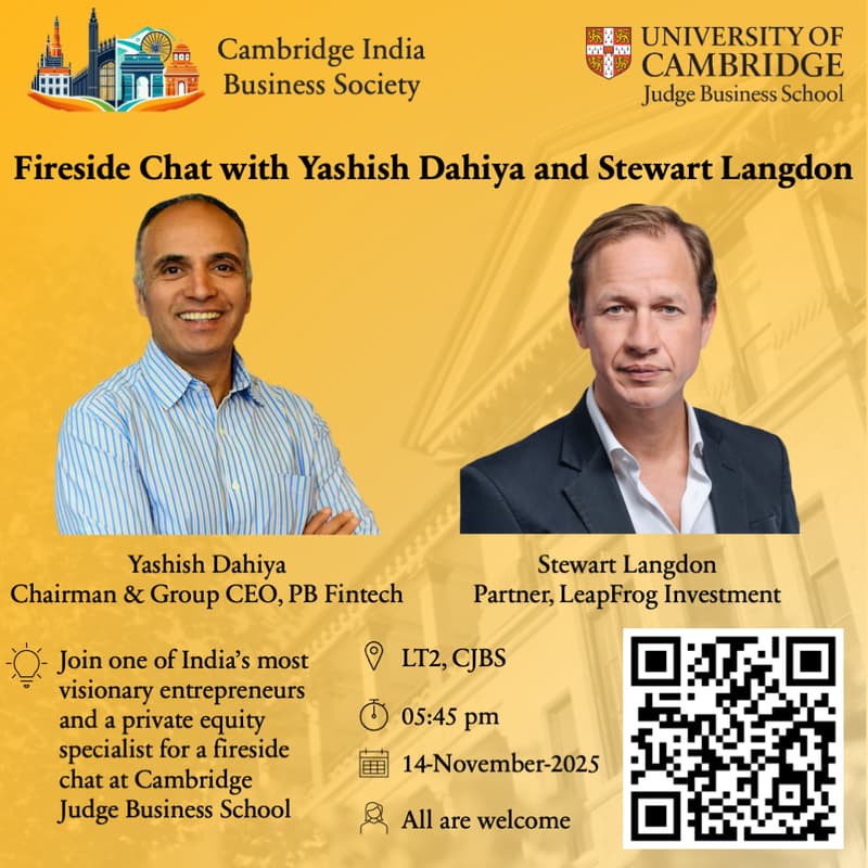 Cover Image for Fireside Chat: Yashish Dahiya (PB Fintech)