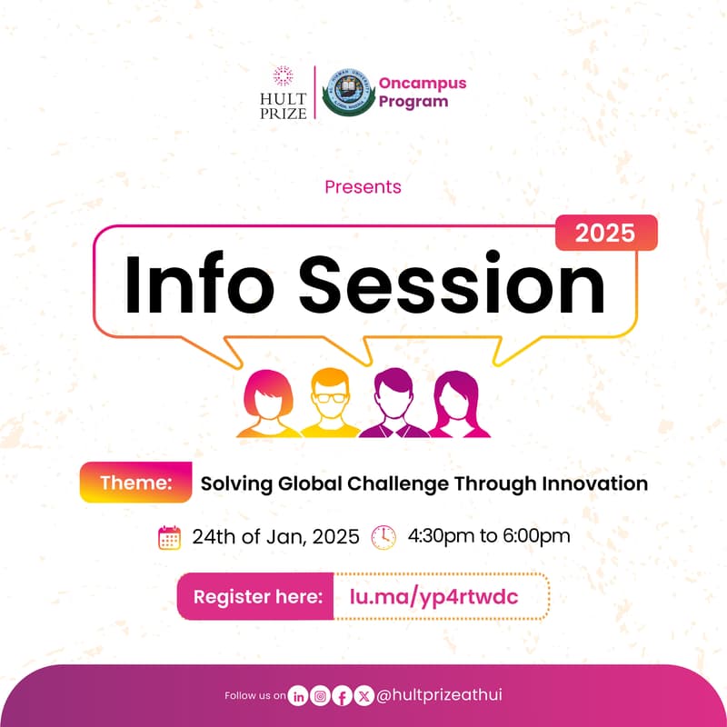 Cover Image for Hult Prize at HUI Info Session 2024