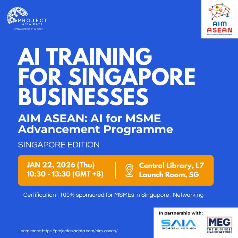 Cover Image for AI Training for Businesses – AIM ASEAN Certification Programme (Full Programme)