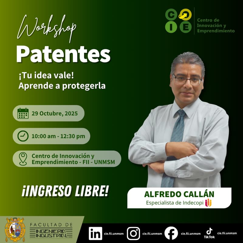 Cover Image for Workshop "Patentes: ¡Tu idea vale!"