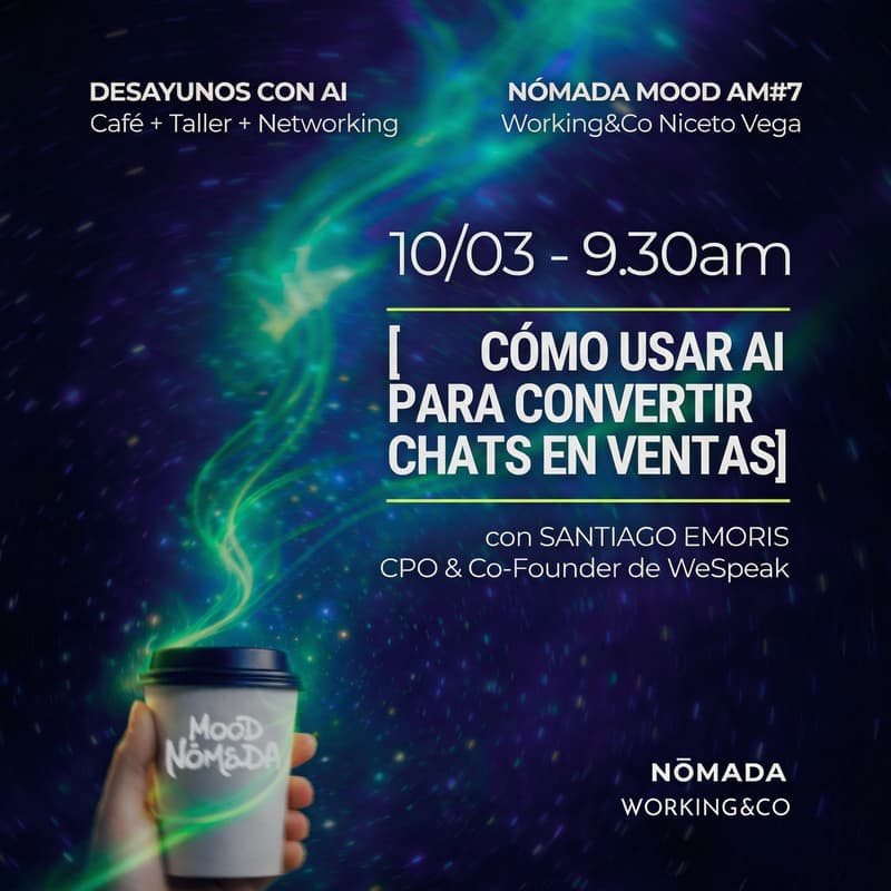 Cover Image for NOMADA MOOD AM#7 - Cómo crear chatbots de venta