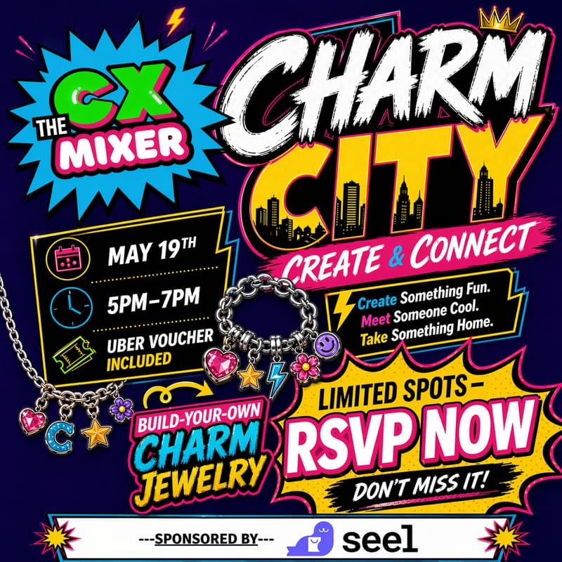Cover Image for 💎 CX Mixer: Charm City – Create & Connect