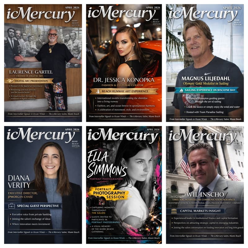 Cover Image for From Interstellar Signals to Ocean Winds🌊✨         An icMercury Salon in Miami Beach