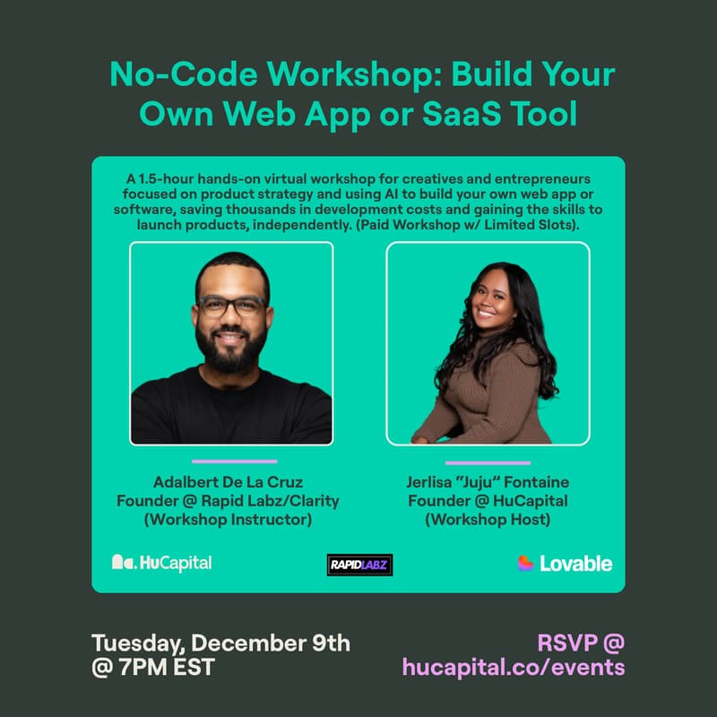 Cover Image for No-Code Workshop: Build Your Own Web App or SaaS Tool