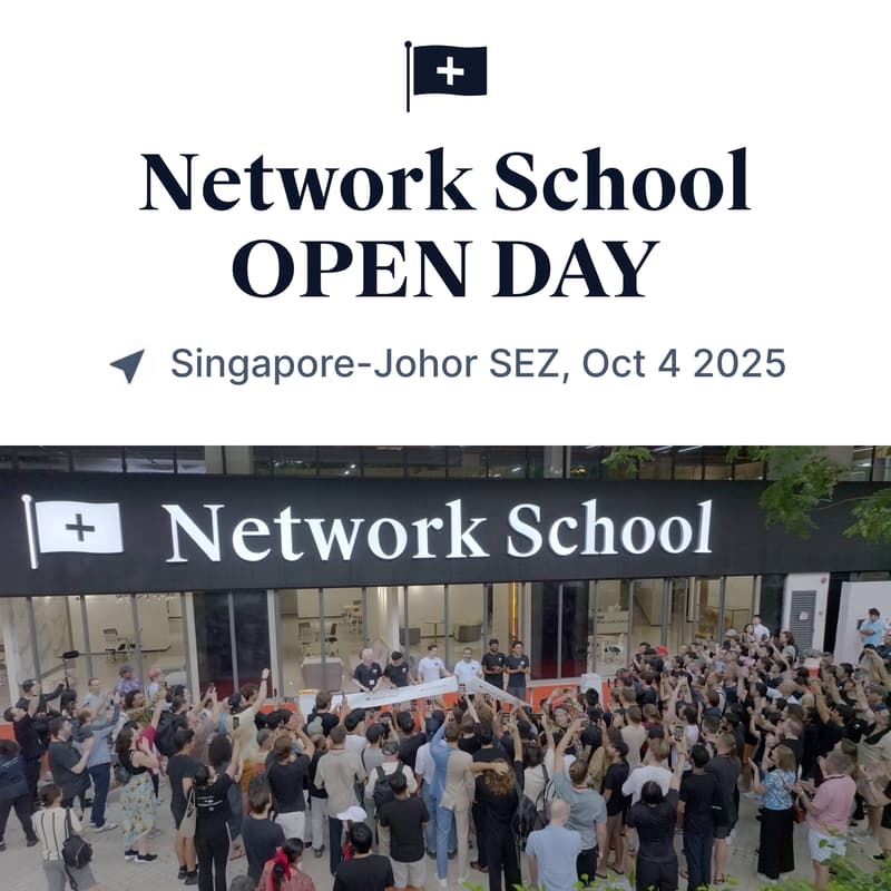 Cover Image for Network School Open Day: Oct 4, 2025