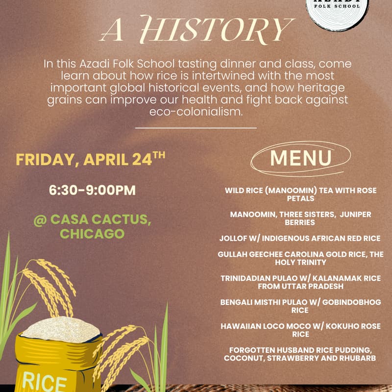 Cover Image for Rice: A Global History and Tasting Dinner