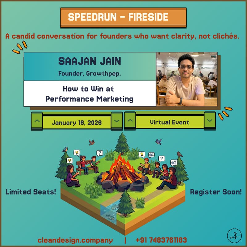 Cover Image for Speedrun Fireside: Performance Marketing with Saajan Jain, GrowthPep