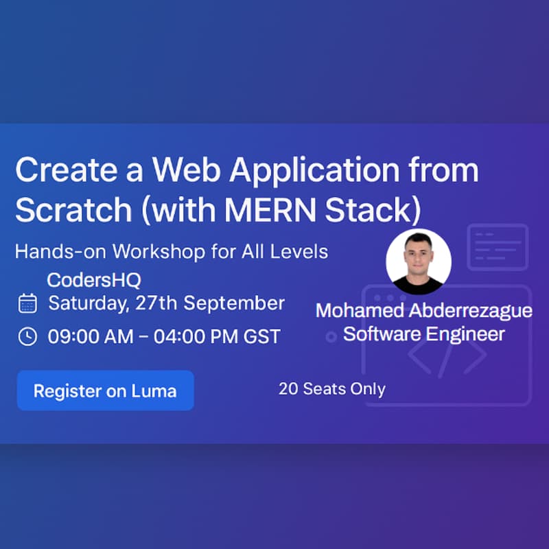 Cover Image for Create a Web Application from Scratch (with MERN Stack)