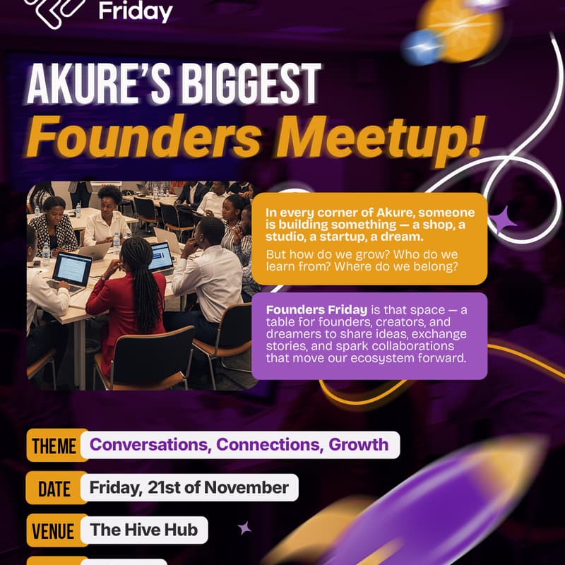 Cover Image for Founders Friday Akure