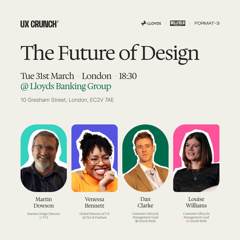 Cover Image for UX Crunch March - The Future of Design