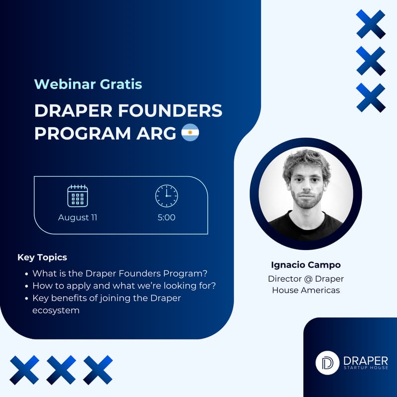 Cover Image for DRAPER FOUNDERS PROGRAM โ ARG WEBINAR๐ฆ๐ท