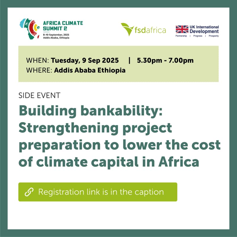 Cover Image for Building Bankability: Strengthening Project Preparation to Lower the Cost of Climate Capital in Africa