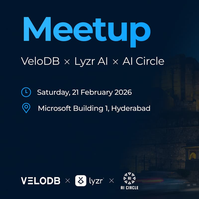 Cover Image for VeloDB x Lyzr AI x AI Circle