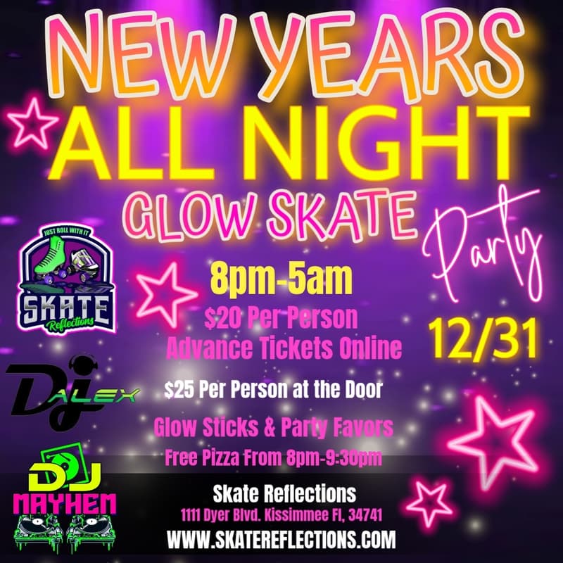 Cover Image for New Years Glow Skate Party