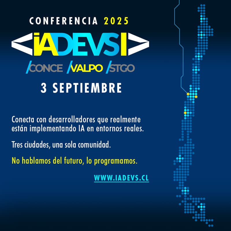 Cover Image for Conferencia <|iadevs|> 2025 en Valparaíso