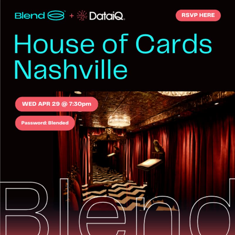 Cover Image for House of Cards Speakeasy Experience, Hosted by Blend
