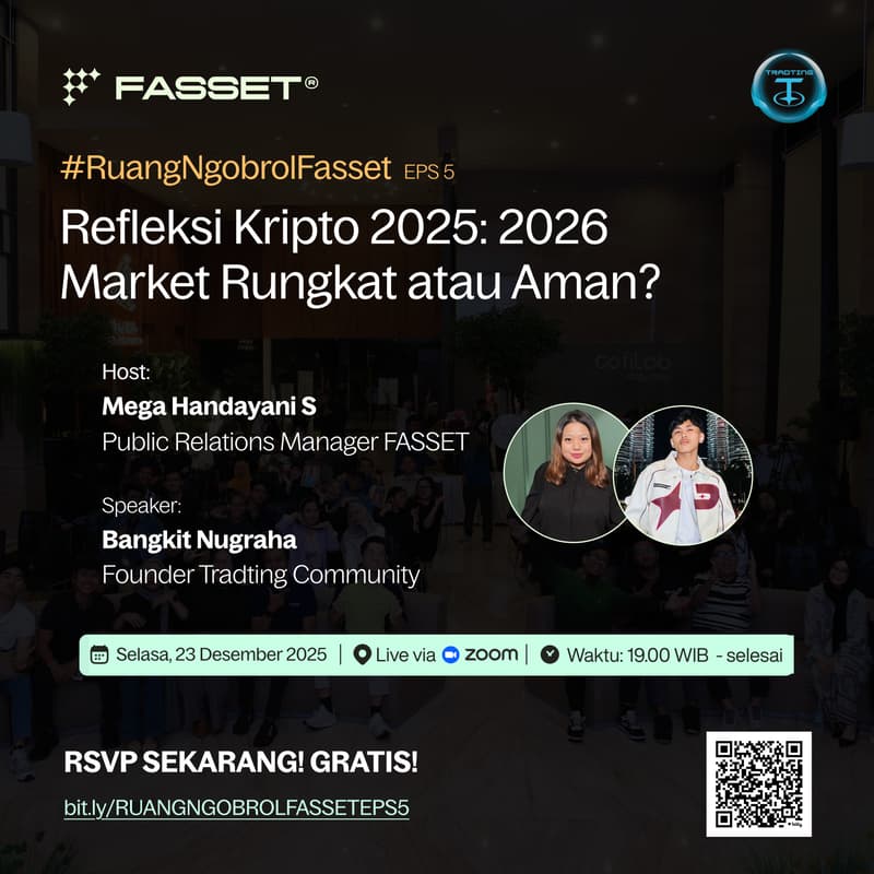 Cover Image for #RuangNgobrolFasset Eps5: Refleksi Kripto 2025:2026 Market Rungkat atau Aman?