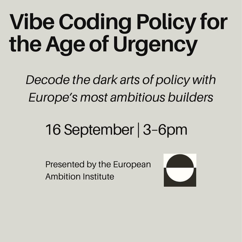 Cover Image for Vibe Coding Policy for the Age of Urgency