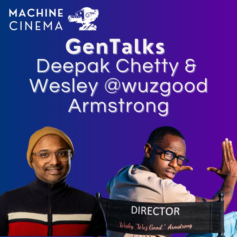 Cover Image for Machine Cinema GenTalks w/ Deepak Chetty & Welsey @wuzgood Armstrong