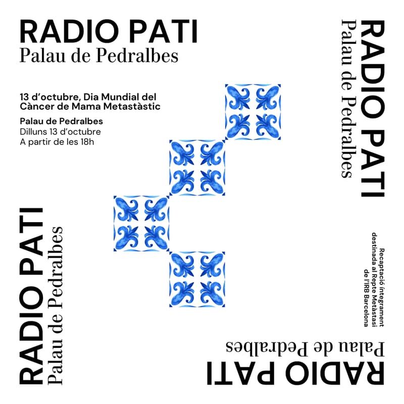 Cover Image for RADIO PATI x PALAU DE PEDRALBES :: 13 octubre