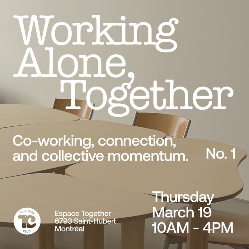 Cover Image for Working alone, Together 💡