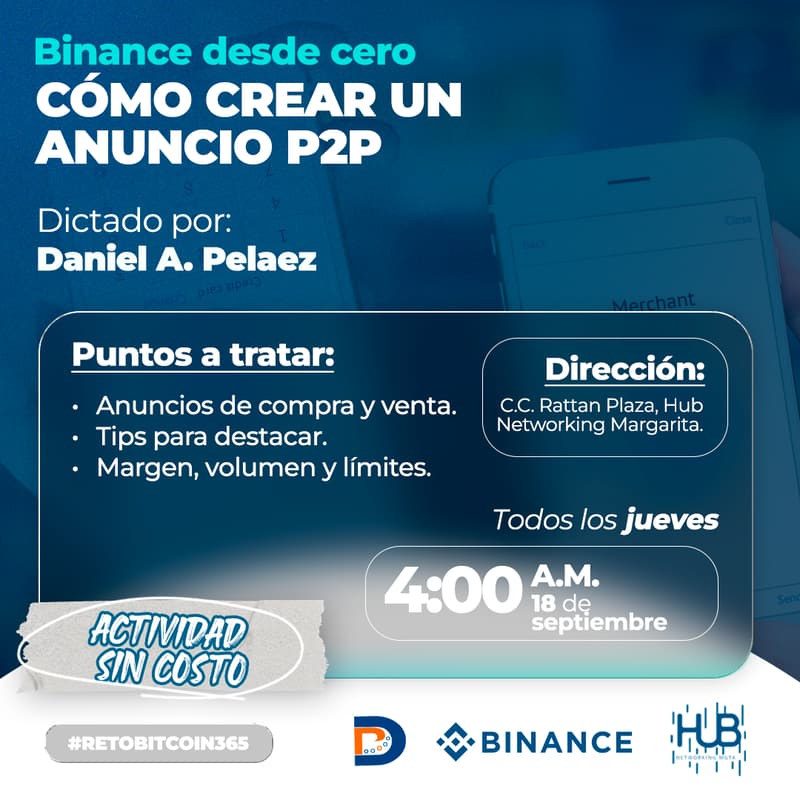Foto de portada de Binance Desde Cero - Presencial