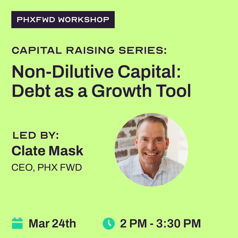 Cover Image for Capital Raising Series: Non-Dilutive Capital: Debt as a Growth Tool - Using debt to scale without giving up equity