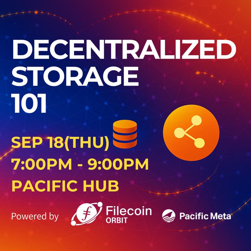 Cover Image for Decentralized Storage 101 powered by Filecoin and Pacific Meta