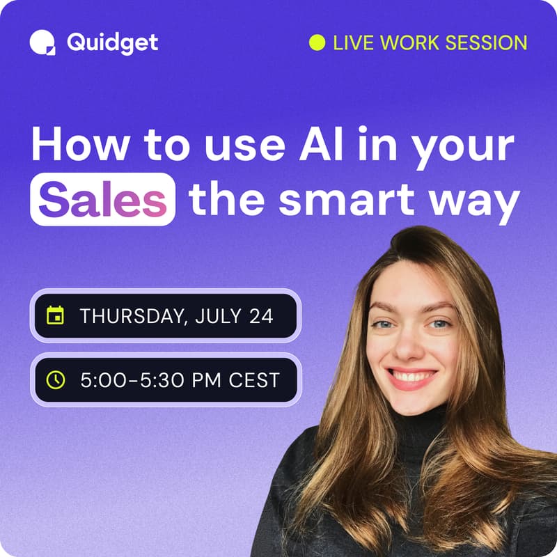 Cover Image for How to use AI in your Sales the smart way | Live Work Session