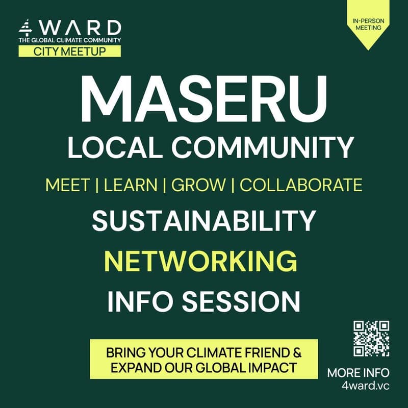 Cover Image for ​4WARD.earth Maseru Climate & Sustainability Networking Info Session