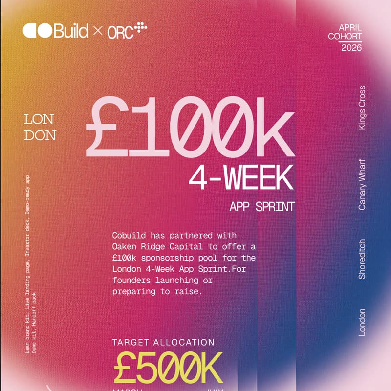 Cover Image for £100k Sponsored London 4-Week App Sprint