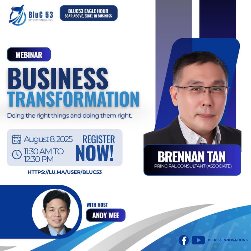 Cover Image for BLUC53 EAGLE HOUR - Business Transformation: Doing the Right Things and Doing Them Right