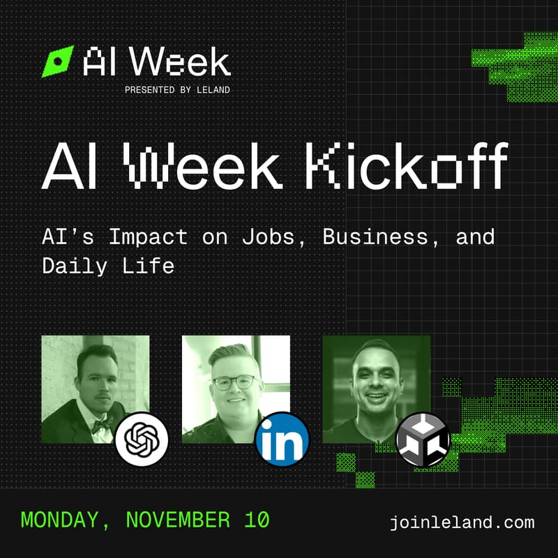 Cover Image for AI Week Kickoff: AI’s Impact on Jobs, Business, and Daily Life