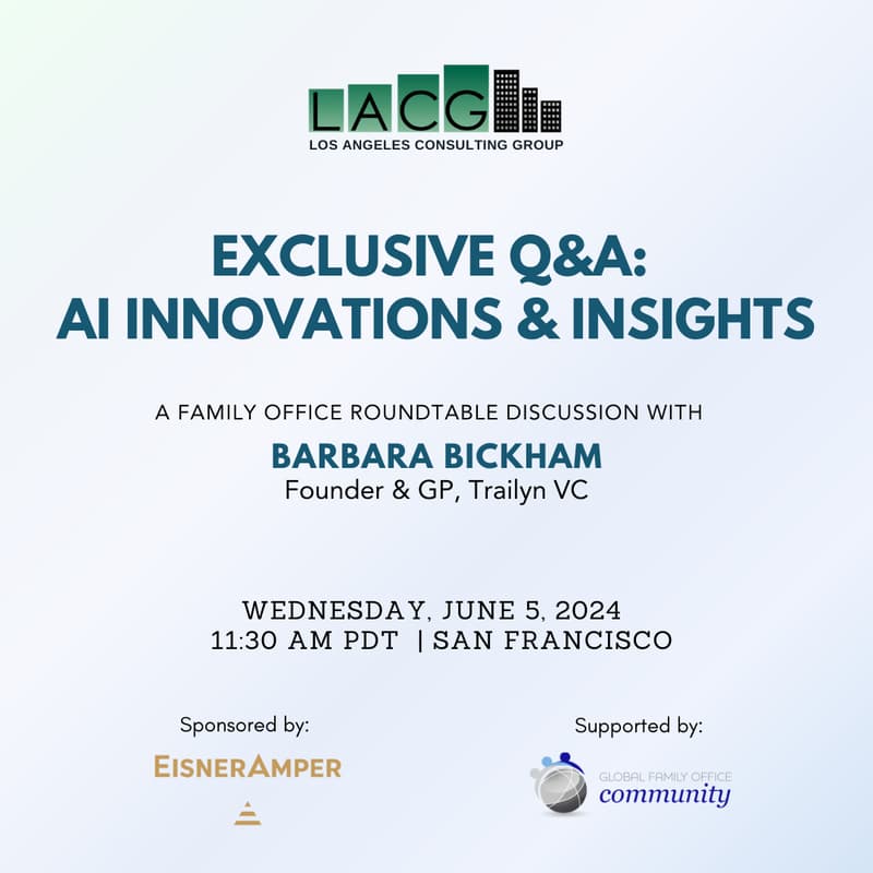 Cover Image for June 5: Family Office Roundtable - EA