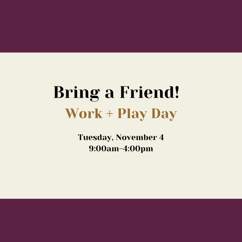 Cover Image for Bring a Friend: Work + Play Day