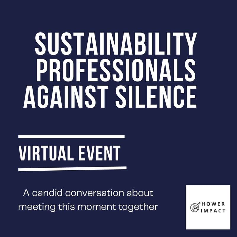 Cover Image for Sustainability Professionals Against Silence