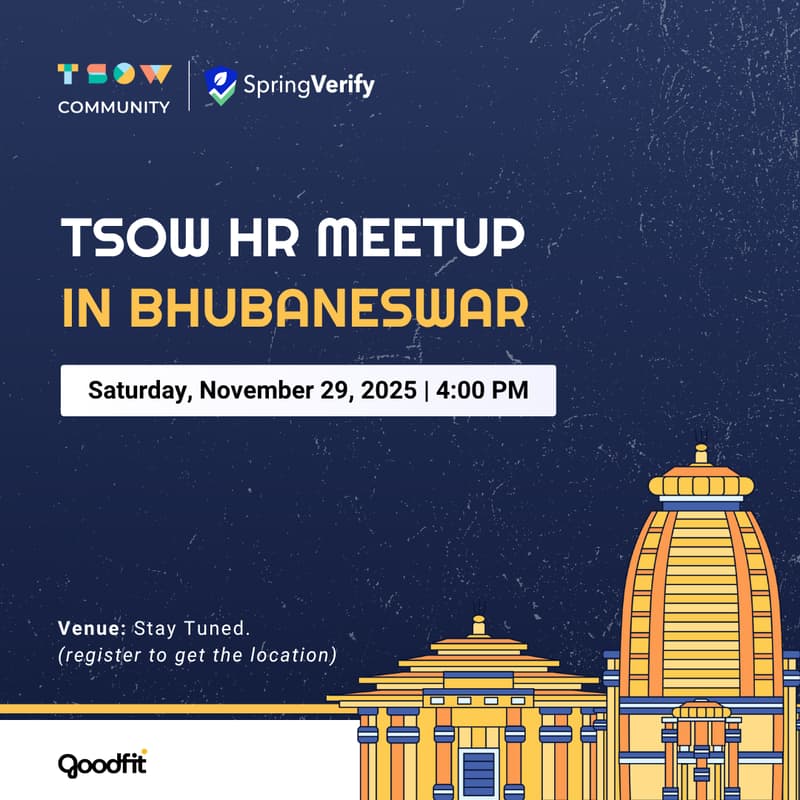 Cover Image for TSOW HR Meetup in Bhubaneswar