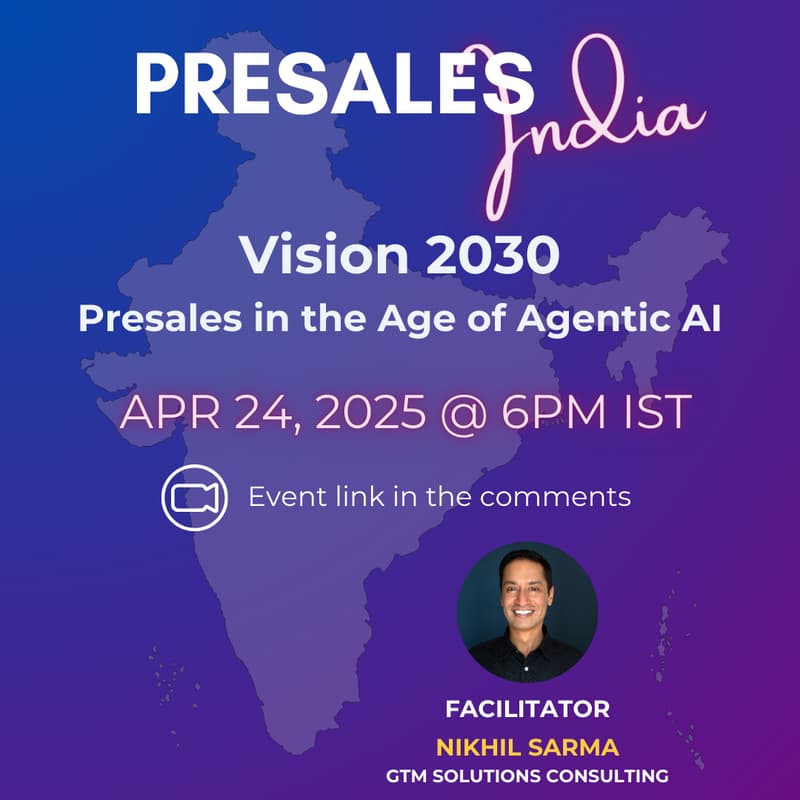 Cover Image for Presales India : Virtual Meetup - April 2025