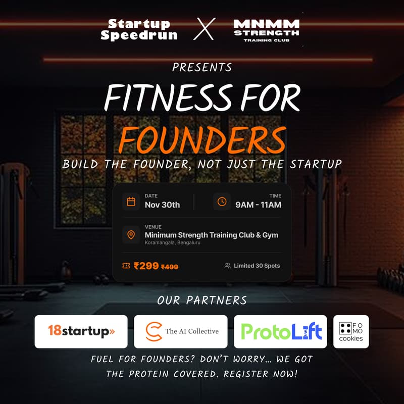 Cover Image for Fitness for Founders. Build Your Body. Build Your Mind. Build Your Startup.