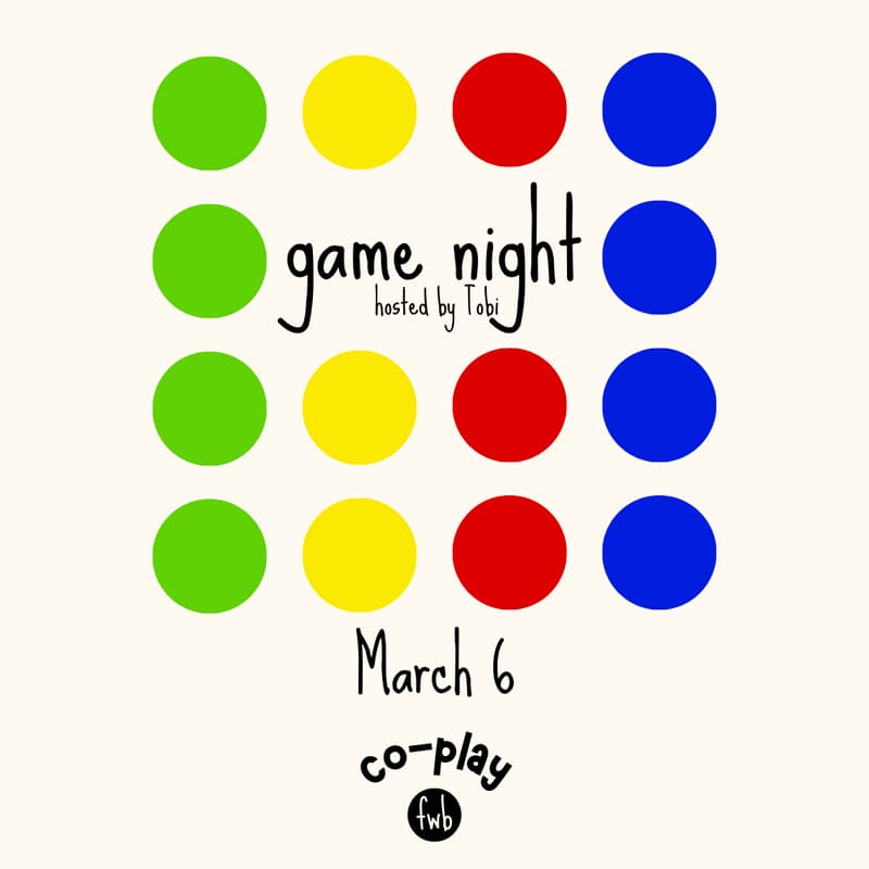Cover Image for fwb co-play π² game night hosted by Tobi