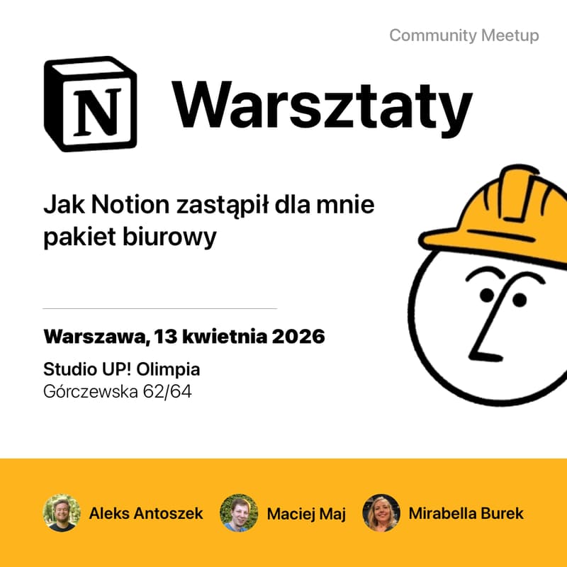 Cover Image for Notion Warszawa - Wiosenny Warsztat