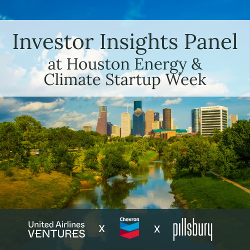 Cover Image for United Airlines Ventures x Chevron x Pillsbury: Investor Insights Panel
