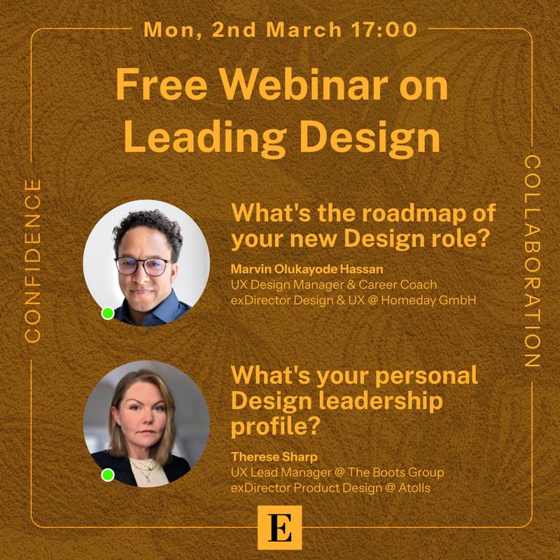 Cover Image for Webinar on Leading Design